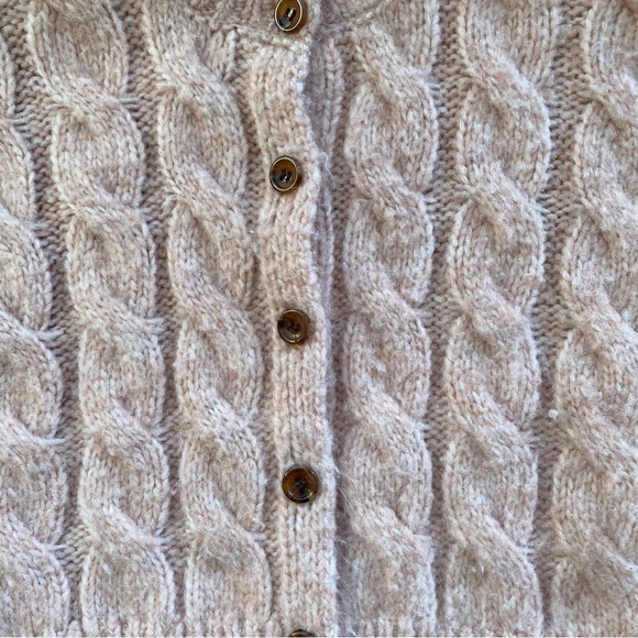 ZARA CHUNKY CABLE KNIT CARDIGAN - Picture 3 of 6
